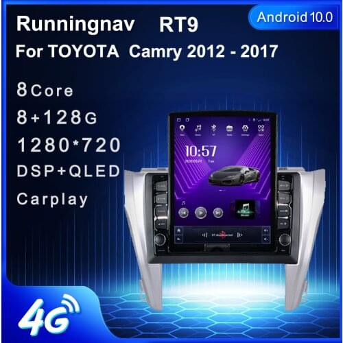Runningnav For TOYOTA Camry 2012 2013 2014 2015 2016 2017 Tesla Type Android Car Radio Multimedia Video Player Navigation GPS