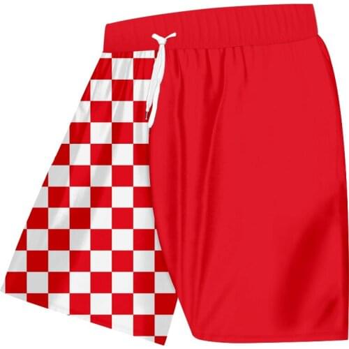 UJWI New Oversized Mens 3d Red Black Printed Shorts Hip Hop Breathable 5XL Fashion Clothing Wholesalers Dropship Suppliers