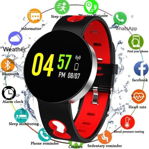 Smart Watch Men Alloy Shell Blood Pressure Waterproof Smartwatch Women Sleep Tracker Heart Rate Monitor Clock For Android IOS