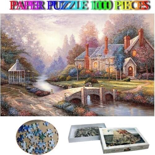 Peaceful Autumn 1000 Pieces Adults Jigsaw Puzzle Paper Puzzle Toys Beautiful Landscape Puzzles Games Kids Gifts Home Decoration