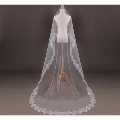 Wedding Bridal 2 Meters 3 Meters Long One Layer Veil Elegant Wedding Accessories