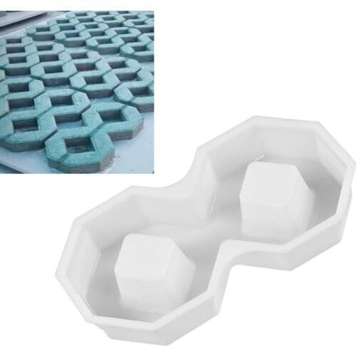 DIY Square Garden Path Concrete Plastic Brick Mold Paving Propylene Pavement Walkway 40x20x8cm Garden Buildings Accessories