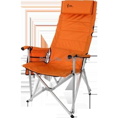 Outdoor folding chair portable oxford cloth fishing chair aluminum alloy backrest fishing chair outdoor multifunctional lunch br