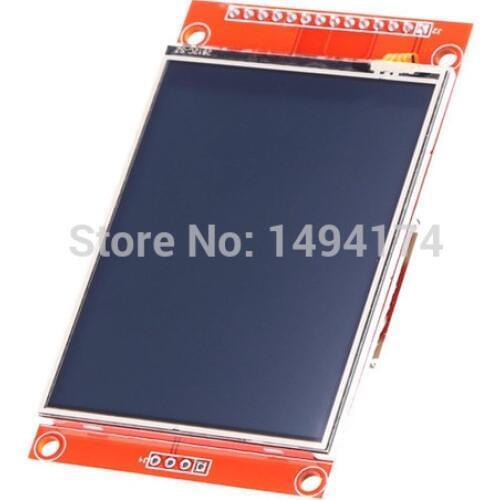 WQScosea Q8S-56 2.8" 2.8 Inch SPI 240x320 ILI9341 TFT LCD Display Screen Touch Panel Serial Port Module +Adapter Power SD Socket