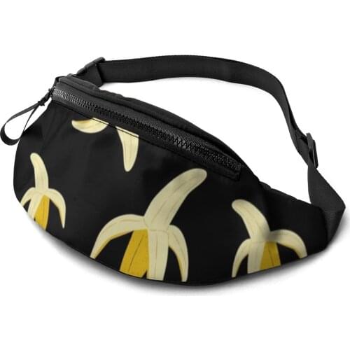 Banana Waist Bag Polyester Funny Waist Pack Male Fishing Bag