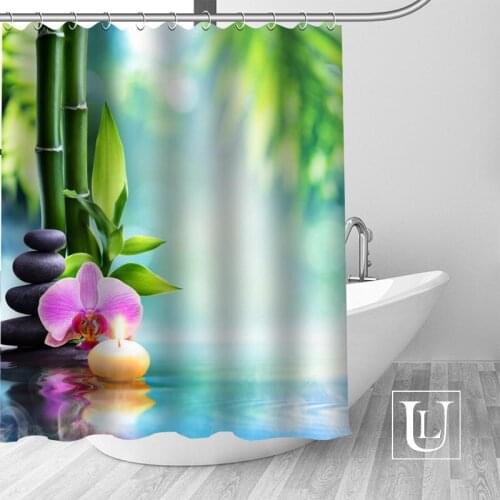 Custom Stone Tower Curtain Fabric Modern Shower Curtain bathroom beautiful Curtains Bath decor Polyester Cloth Waterproof