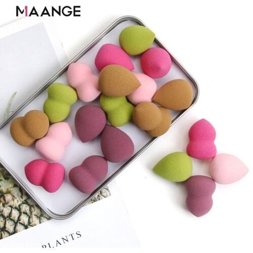 10/20 Packs Of Mini Makeup Egg Gourd Drop Shape Soaked In Water To Enlarge Non-latex Soft Sponge Makeup Tool