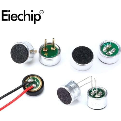 10pcs/lot Microphone 6*5 9*7 4.5*2.2 4*1.5 mm MIC Condenser Electret Microphone Pickup 52DB 56DB MP3 Accessories SMD DIP