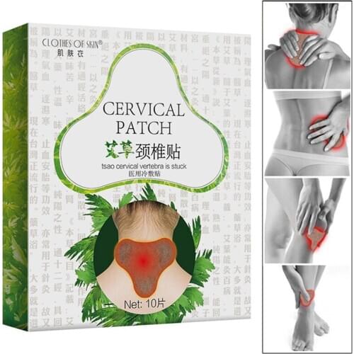 10pcs Neck Shoulder Leg Back Pain Relief Self-heating Wormwood Sticker Moxa Patch Heat Stickers