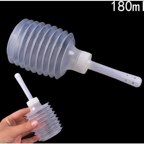 2pcs/lot Disposable Enema Rectal Syringe Anal Vaginal Cleaner Enemator Douche Colon Cleaning Butt Plug Feminine Hygiene 180ml