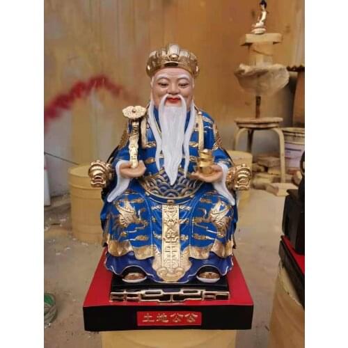 40CM Southeast Asia Company home High grade Buddha statue thriving business Money Good luck CAI SHEN TU DI GONG God of wealth