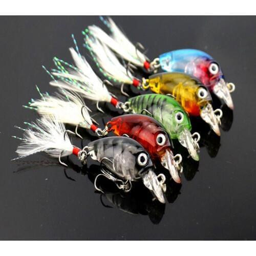 5pcs/set Brand 3d eyes Wobbler Fishing lures sea trolling minnow artificial bait carp Lure Kit peche crankbait pesca jerkbait