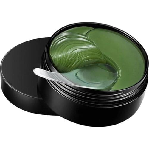 60pcs Eye Mask Seaweed Green Gold Collagen Caviar Algae Eye Patches For Dark Circle Hydrating Eye Pad Anti-Wrinkles Nourishing