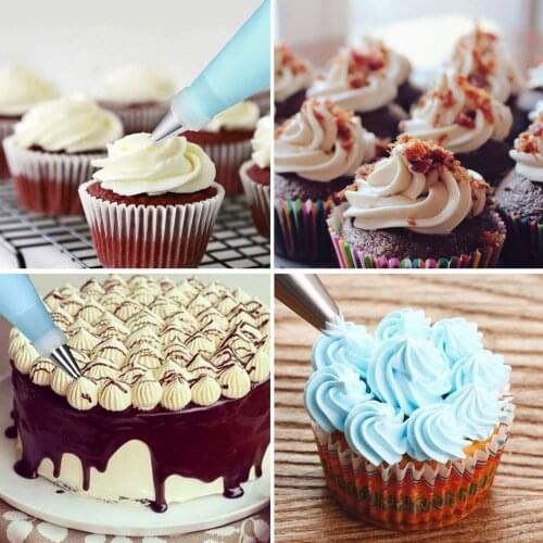 72 Pcs Cake Decorating Baking Supplies with Icing Tips/Pastry Bags/Icing Smoother/Piping Nozzles Coupler DIY Baking Pastry Tools