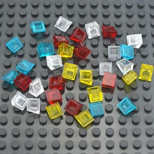 250pcs DIY Building Blocks Figure Smooth Bevel Bricks 1x1 Educational Creative Size Compatible With 54200 Toys for Children