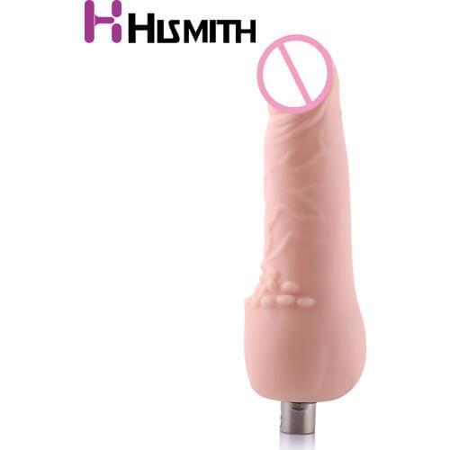 HISMITH 3XLR fat penis Sex Machine Attachment Faloimitator Skeleton Dildo Bendable length 19cm Women Dildo Sex toys for women
