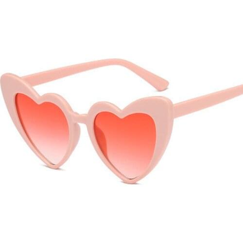 Round Sunglasses Heart Sunglasses Women Brand Designer Sun Glasses Retro Love Heart Shaped Glasses Ladies Shopping Sunglass UV