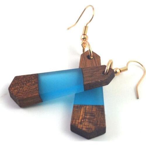 Natural wood material, antique national style earrings, suitable for every beautiful woman, wedding decoration, gifts