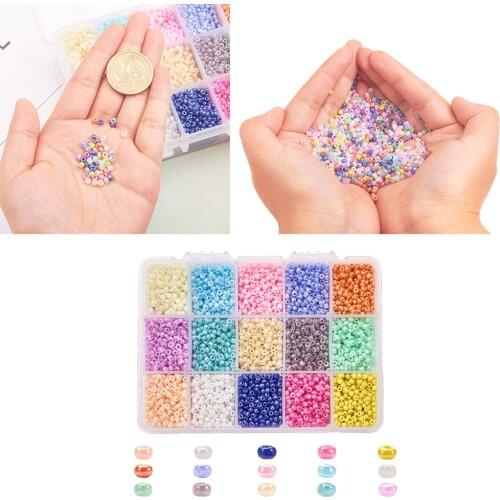 7500Pieces Beads Kit for DIY Jewelry Making Mix-Colored Beads