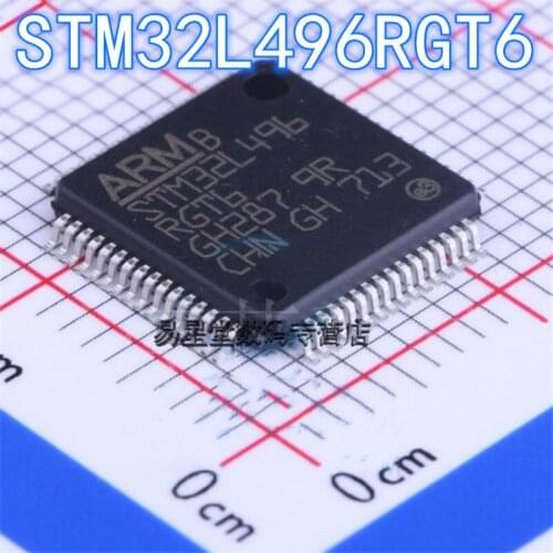 1PCS 100% new original authentic STM32L496RGT6 QFP-64 32L496RGT6 QFP64 32-bit microcontroller chip 80MHz/1MB