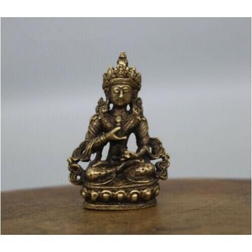 Chinas archaize brass Buddha Small pendant