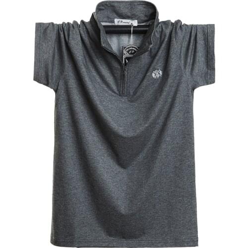 Polo Shirt Men Oversize 5XL 6XL Top Quality Mens Regular-fit 100% Cotton Pique Polo Shirt Mens Casual Loose Fat Tops