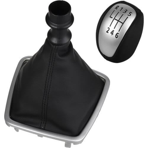 For Renault/Laguna Mk3 2007-2015 Manual Gear Shift Knob Leather Gaiter Boot Cover 6 Speed Lever Shifter Handle Stick Boot Gaitor