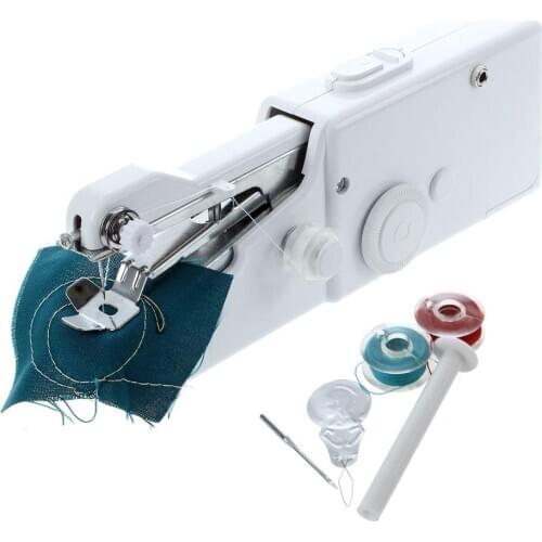 Mini Draagbare Handheld naaimachines Naaien handwerken Cordless Kleding Stoffen Elektrische Naaimachine Stitch Set