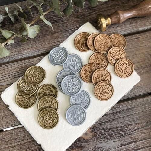 Self Adhesive With Love Wax Seal Stickers Wedding Invitation Envelope sealing