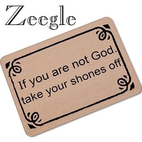 Zeegle Rubber Mat Waterproof Foot Rug Bathroom Floor Mat Anti Slip Hallway Decoration Mat Living Room Carpet Modern Area Rug