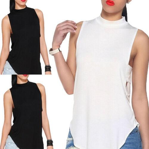 Women Sexy Vest Top Sleeveless Shirts Blouse Casual Loose Tank Tops T-Shirt S-XL