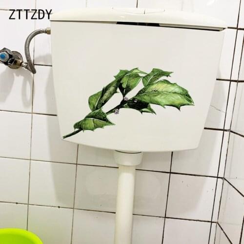 ZTTZDY 24×11.1CM Hand Drawn Thorns Art Wall Stickers Mural Fashion Toilet Cover Decoration T6-0243