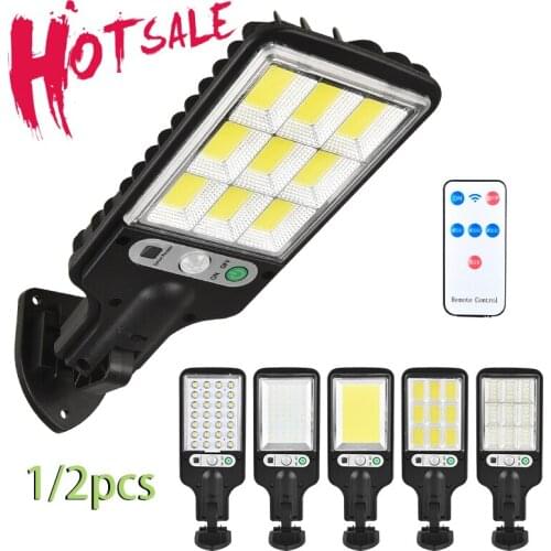 1/2pcs Solar Led Light Outdoor Street Light Waterproof Wall Lamp Remote Control Garden Square Highway Lighting Jardin NEW