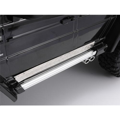 1 pair Car Shell Side Anti skid Strip Board Stainless Steel Scratch-resistant Plate for 1/10 TRAXXAS TRX6 G63 6X6 RC Car Parts