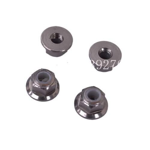 4Pcs/lot HSP Baja 102049 122049 (02190) Aluminum Nylon Nut M4 For 1/10 Hi Speed 4WD RC Model Car Upgrade Parts