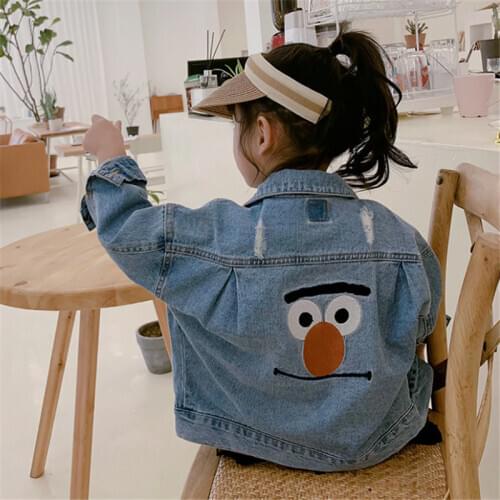 A Lot(5 Pieces)2-7T Girls Denim Coat Kids Denim Jacket For Girls Jeans Jackets Children Clothing Outerwear Baby Girl Clothing