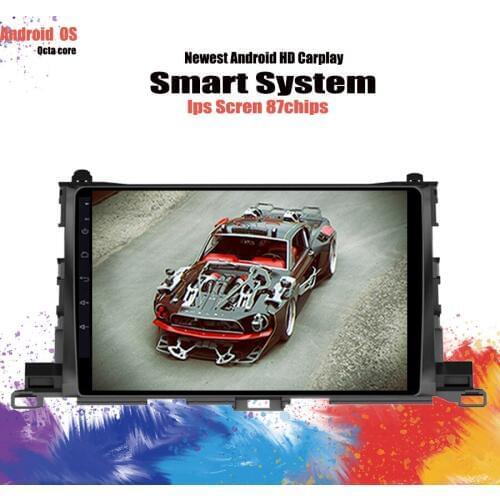 2din Android 10.0 car radio multimedia player gps navigatio for Toyota Highlander 2015 2016 2017 2018 2019 Head Unit