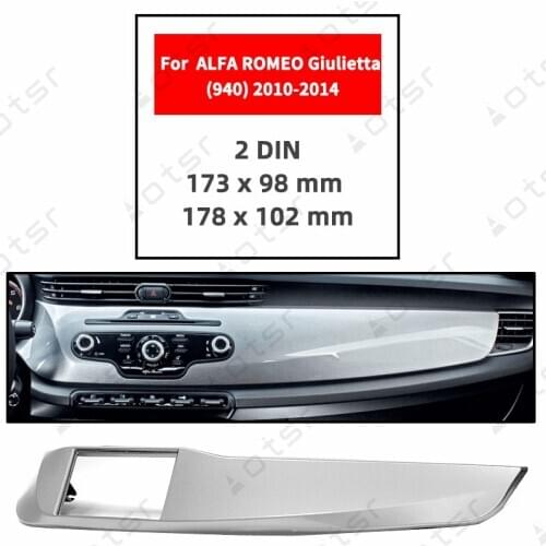 Car Radio Fascia Stereo Panel Plate For ALFA ROMEO Giulietta (940) 2010 2011 2012 2013 2014 Frame Dash Kit