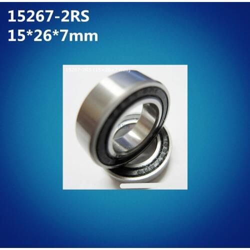 Free shipping 10pcs high quality 15267-2RS (15*26*7mm) 15267RS bike wheels bottom bracket repair GCR15 ball bearing MR15267