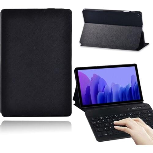 Tablet Case for Samsung Galaxy Tab A7 T505/T500 10.4 Inch Leather Cover Case + Wireless Bluetooth Keyboard + Free Stylus