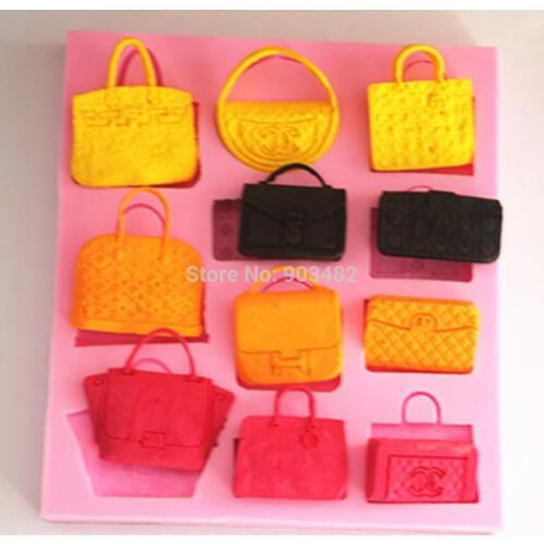 F1079 Package Silicone Fondant Mold Gum Paste Cake Decorating cake topper Mould