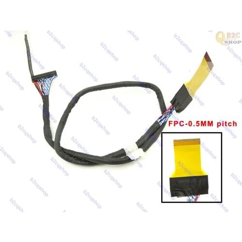 FFC FPC-51pin to dupont 2ch 8bit 0.5mm LVDS cable for Samsung LCD TV screen wire
