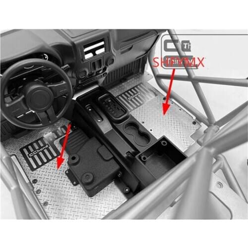 Capo JKMAX Stainless Steel Slip-Proof Interior Floor Mat For Rc Toys Car JK MAX Upgrade Parts