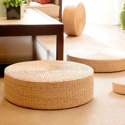 Tea ceremony straw mattress, tatami meditation mattress, rattan mattress cattail chair seat cushion floor cushion