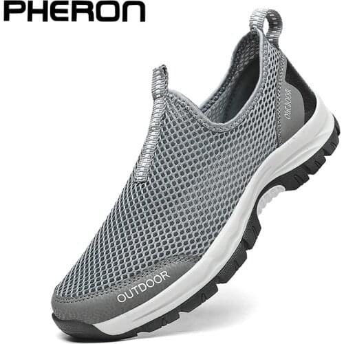 Mesh Men Casual Shoes Summer Outdoor Water Sneakers Men Trainers Non-slip Climbing Hiking Shoes Breathable Mens Treking Shoe
