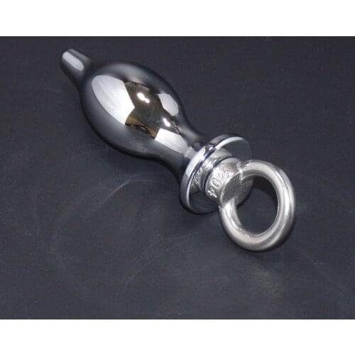 Metal Anal Plug Silver Stainless Steel Butt Plug Sex Toys Product
