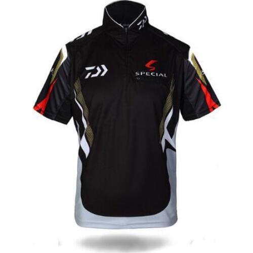 DAIWA Men Fishing Vest Moisture Wicking Breathable Short Sleeve T Shirt Sports Cycling Clothes Ropa Daiwa