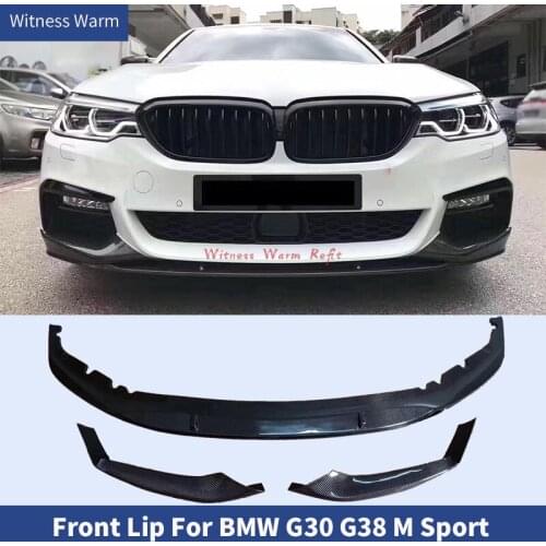 Carbon Fiber FRP Front Bumper Spoiler Splitter Lip For BMW 5 Series G30 Mtech Car Tuning 2018-UP