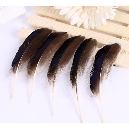 Natural Feathers Plumes10-15cm Wild Duck Feather Plush Plume Feather DIY Handicrafts Halloween Wedding Party Decorations 50pcs