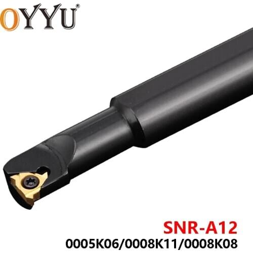 OYYU SNR SNR0005K06-A12 SNR0008K11-A12 SNR0008K08-A12 SNR0005 SNR0008 Handle 12mm Small Head Threading Turning Tool Holder CNC